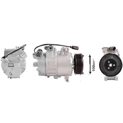 Compresor aer conditionat AUDI A8 4E2; 4E8 2002->2010, A8 2009->2018, Q7 2006->2015 pentru 4.2 TDI quattro, perioada 2005 2006 2007 2008 2009 2010 2011 2012 2013 2014 2015 2016 2017 2018 PIESA NOUA de la an de fabricatie 09/2005, de la serie sasiu 4E