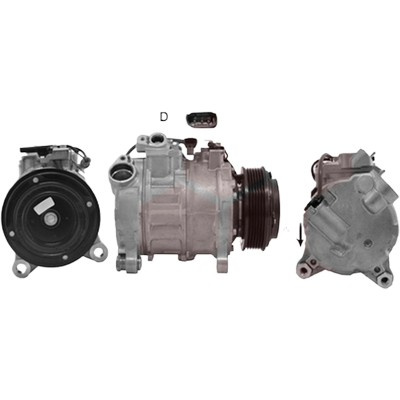 Compresor aer conditionat BMW 4 Cabriolet F33 2013->, 4 Coupe F32; F82 2013->, 4 Gran Coupe F36 2014-> pentru 428 i xDrive, perioada 2013 2014 2015 2016 PIESA NOUA pentru tip motor N20B20A, diametru admisie mm 28,4, Diametru evacuare mm 15,4, diametr