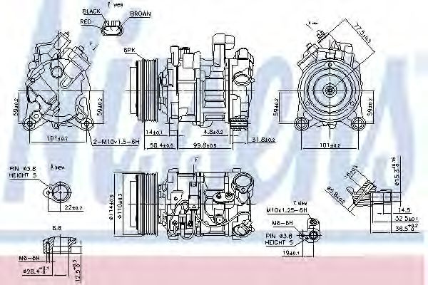 Compresor aer conditionat BMW Seria 5 (F10, F18) (