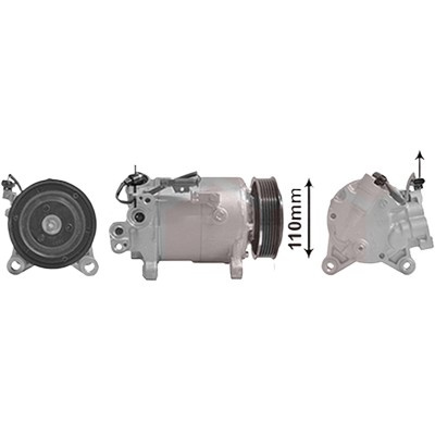 Compresor aer conditionat BMW X2 F39 2017-> pentru sDrive 20 i, sDrive 25i, perioada 2017 2018 2019 2020 2021 2022 PIESA NOUA pentru tip motor B42 S20 A, diametru admisie mm 17,9, Diametru evacuare mm 11,8, diametru fulie mm 109, cod compresor VS14x,