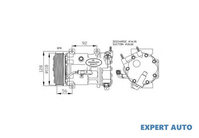 Compresor aer conditionat Citroen C5 III Break (TD