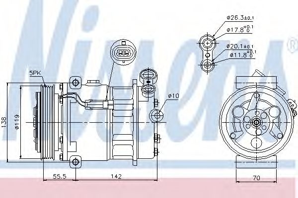 Compresor aer conditionat FIAT CROMA (194) (2005 -