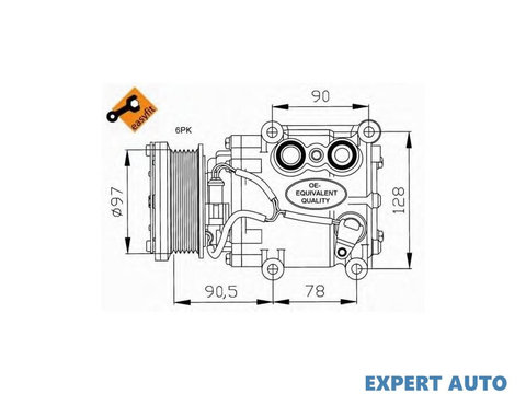 Compresor aer conditionat Ford COURIER caroserie (JV_) 1998-2016 #3 1064354