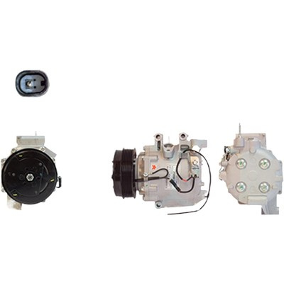 Compresor aer conditionat HONDA CIVIC 9 2011-> pentru 1.6, perioada 2011 2012 2013 2014 2015 2016 PIESA NOUA diametru fulie mm 106, cod compresor TRSE09