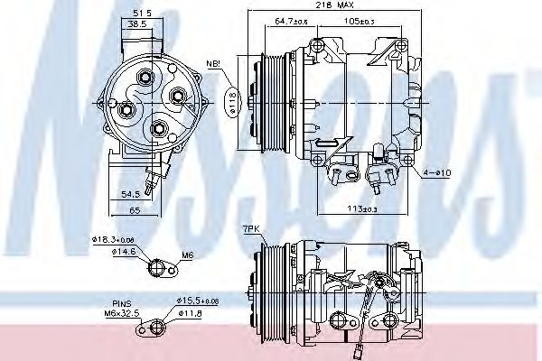 Compresor aer conditionat HONDA CR-V Mk II (RD_) (2001 - 2006) NISSENS 890128