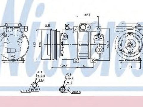 Compresor aer conditionat HYUNDAI i30 (FD) (2007 - 2011) NISSENS 89278