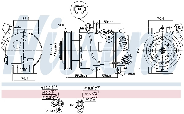 Compresor aer conditionat ~ Hyundai I40 2011 2012 