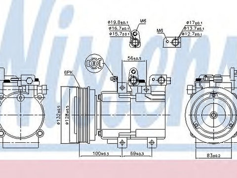 Compresor aer conditionat HYUNDAI TRAJET (FO) (2000 - 2008) NISSENS 89238