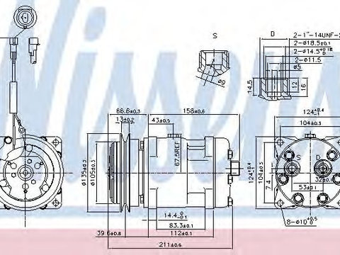 Compresor aer conditionat IVECO EuroCargo (1991 - 2011) NISSENS 89220
