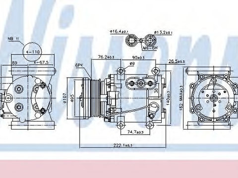 Compresor aer conditionat JAGUAR S-TYPE (CCX) (1999 - 2009) NISSENS 89241