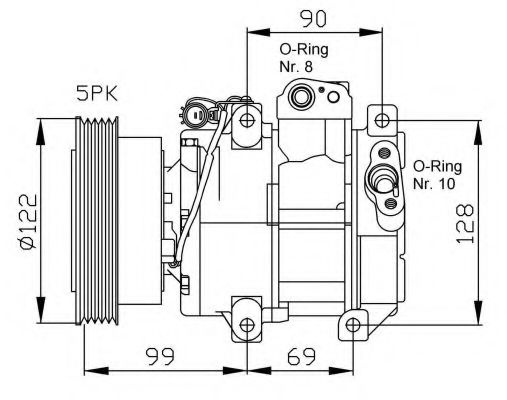 Compresor aer conditionat KIA CERATO (LD) (2004 - 2016) NRF 32442G