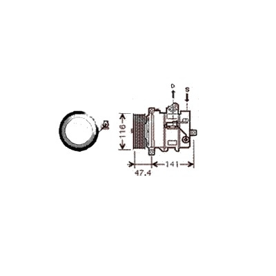 Compresor aer conditionat LAND ROVER DISCOVERY 3 2
