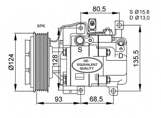 Compresor aer conditionat # Mazda 3 2003 2004 2005 2006 2007 2008 2009 # 32408 # NRF