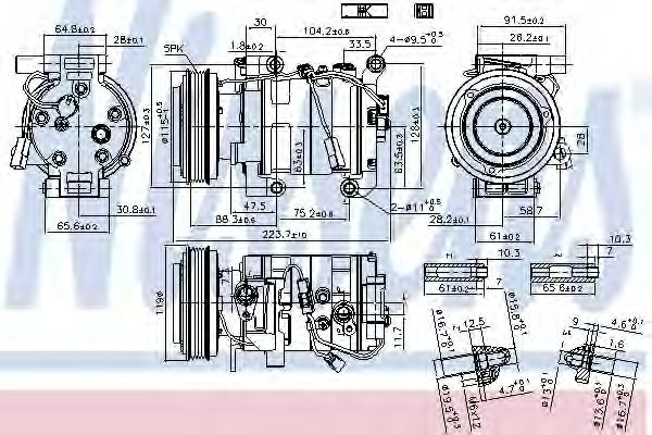 Compresor aer conditionat MAZDA 3 limuzina (BK) (1