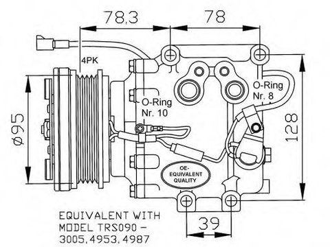 Compresor aer conditionat MAZDA 323 C Mk V (BA) (1994 - 2000) NRF 32236