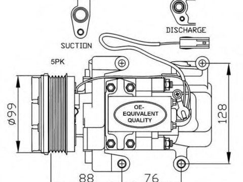 Compresor aer conditionat MAZDA 5 (CR19) (2005 - 2016) NRF 32234