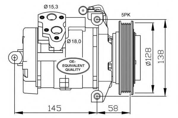 Compresor aer conditionat MERCEDES SPRINTER 3-t bus (906) (2006 - 2016) NRF 32697