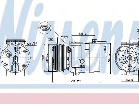 Compresor aer conditionat NISSAN INTERSTAR platou / sasiu (2003 - 2016) NISSENS 89435