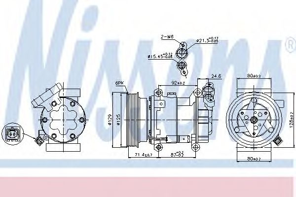 Compresor aer conditionat NISSAN JUKE (F15) (2010 - 2016) NISSENS 89332