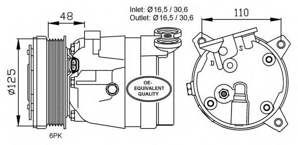 Compresor aer conditionat OPEL ASTRA F CLASSIC com