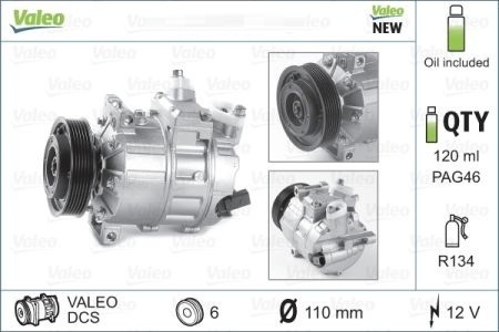 Compresor aer conditionat pentru SKODA 2005 - 2018