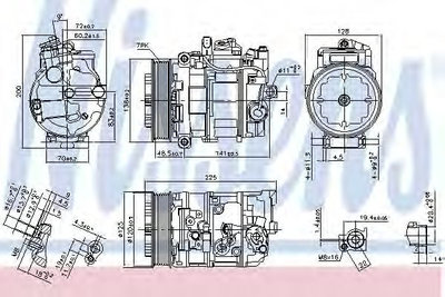 Compresor aer conditionat PORSCHE CAYENNE (9PA, 95