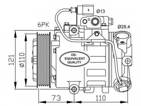 Compresor aer conditionat SEAT CORDOBA (6L2) (2002 - 2009) NRF 32225