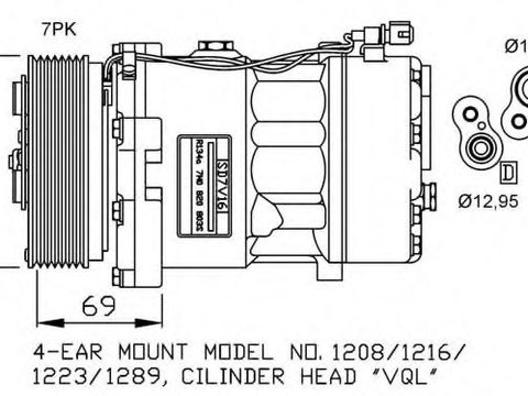 Compresor aer conditionat VW GOLF 3 Estate (1H5) (1993 - 1999) NRF 32268