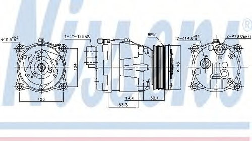 Compresor aer conditionat VW VENTO (1H2)