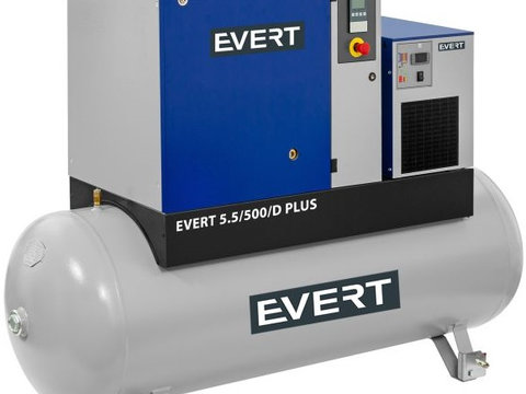 Compresor Aer Evert 500L, 400V, 5.5kW EVERT5,5/500/D ES4000