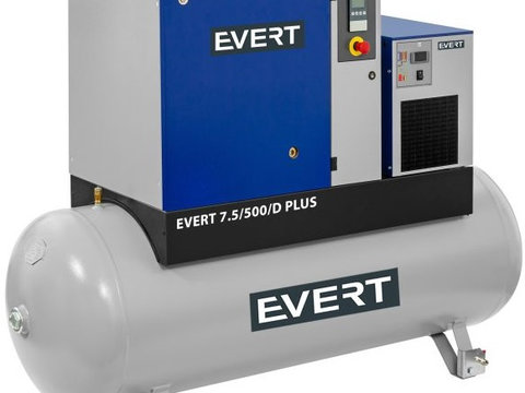 Compresor Aer Evert 500L, 400V, 7.5kW EVERT7,5/500/D/13