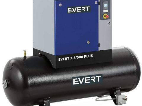 Compresor Aer Evert 500L, 400V, 7.5kW EVERT7,5/500