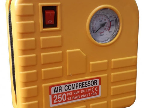 Compresor Auto Compact Pentru Umflat Roti, Afisaj Analogic, 18 Bar 999EL1530