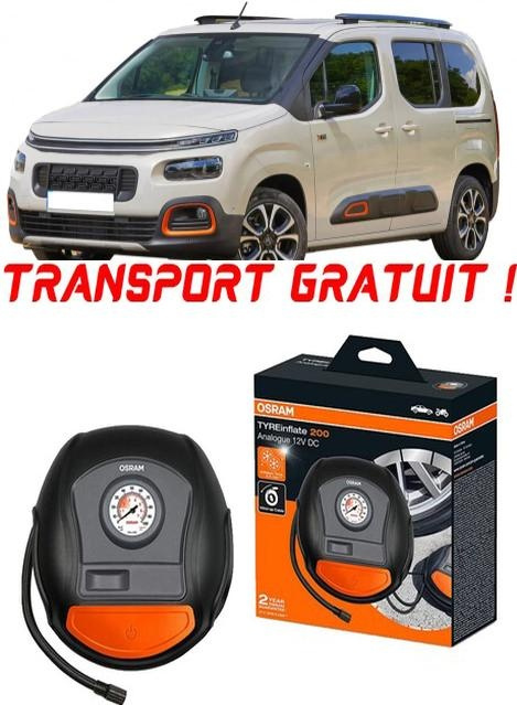 Compresor Auto Osram Tyreinflate 200 cu afisaj analogic 12V compatibil cu Citroen Berlingo I, Van, fabricat din 1996 - 2008, 2 Locuri pentru umflat cauciucuri, anvelope, roti OTSK4-02549-481