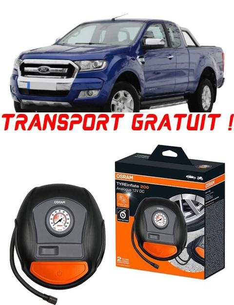 Compresor Auto Osram Tyreinflate 200 cu afisaj analogic 12V compatibil cu Ford Ranger, Pick-Up, fabricat din 2007 - 2011 pentru umflat cauciucuri, anvelope, roti OTSK4-02549-323