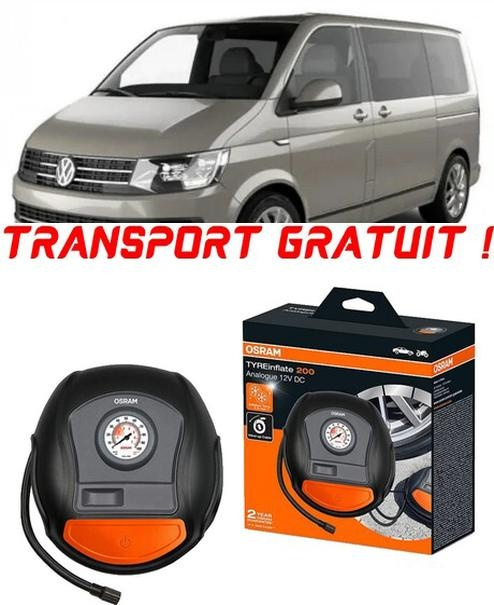 Compresor Auto Osram Tyreinflate 200 cu afisaj analogic 12V compatibil cu Volkswagen T6 Transporter fabricat din 2019 - Prezent, Van pentru umflat cauciucuri, anvelope, roti OTSK4-02549-931