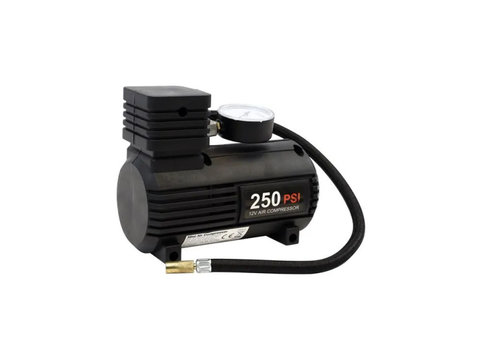 Compresor auto Streetwize 12V 250 psi/ 17 bar, cu manomentru