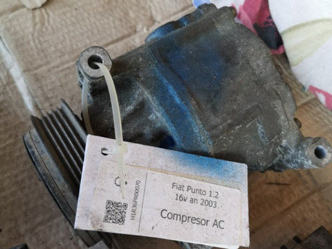 Compresor clima Ac Fiat Punto model 188 Denso 1.2 16v benzina 2003