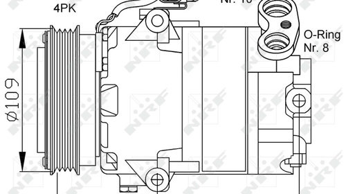 COMPRESOR CLIMA AC OPEL ASTRA G Hatchback (T98) NR