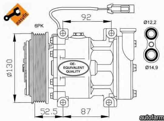 Compresor clima aer conditionat ALFA ROMEO 146 930 NRF 32113