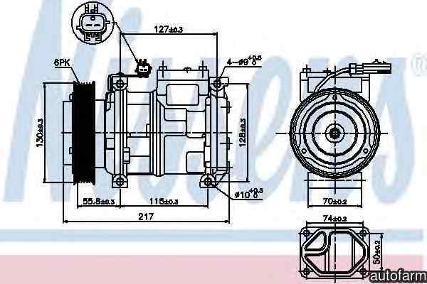 Compresor clima aer conditionat CHRYSLER VOYAGER IV RG RS Producator NISSENS 89097