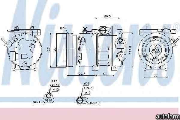 Compresor clima aer conditionat HYUNDAI SANTA FÉ II CM Producator NISSENS 89278