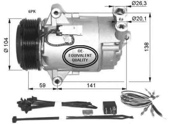 Compresor clima aer conditionat OPEL ZAFIRA B A05 NRF 32427