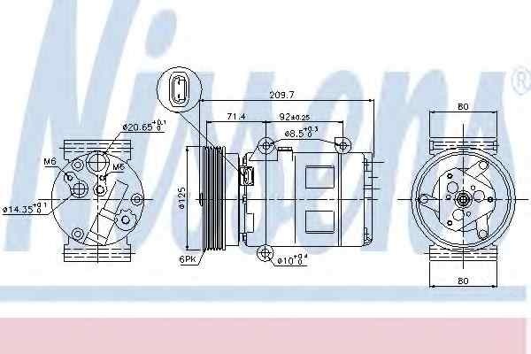 Compresor clima aer conditionat RENAULT MEGANE I Classic LA0/1 NISSENS 89072