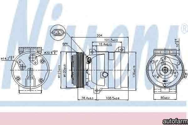 Compresor clima aer conditionat RENAULT MEGANE Scenic JA0/1 Producator NISSENS 89063