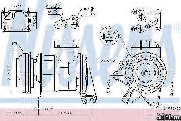 Compresor clima aer conditionat SKODA CITIGO NISSENS 890087