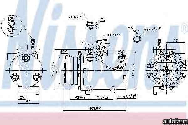 Compresor clima aer conditionat SUZUKI SWIFT III M