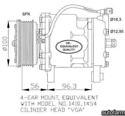 Compresor clima aer conditionat VW LUPO 6X1 6E1 NRF 32065