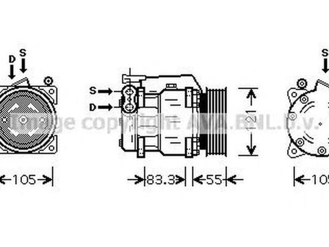 Compresor clima ALFA ROMEO GTV 916C AVA LK090