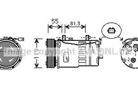 Compresor clima AUDI A3 8L1 AVA IK001